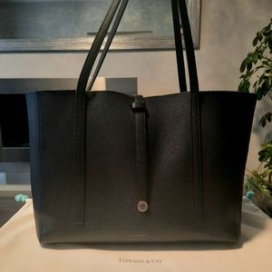 Tiffany&Co. Textured leather large tote bag